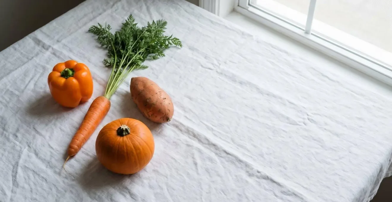 Composition minimaliste d'aliments riches en bêta-carotène dans un environnement épuré