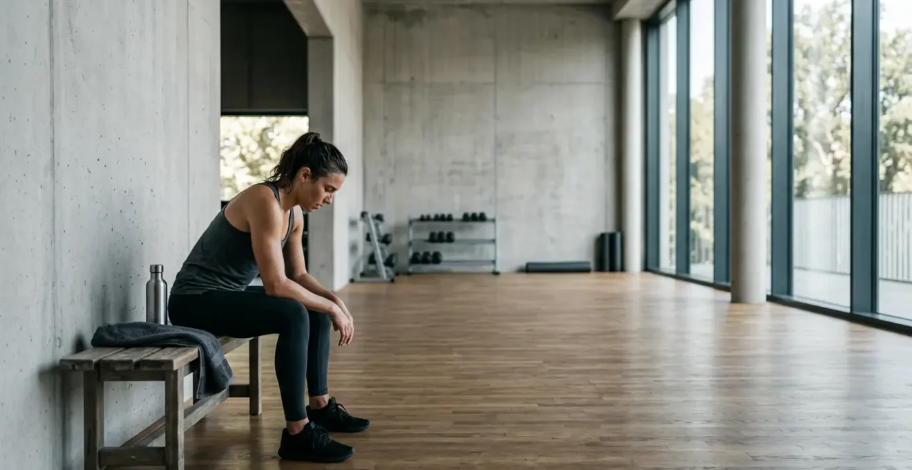 Athlète après l'entraînement dans une phase cruciale de récupération nutritionnelle pour maximiser la synthèse musculaire