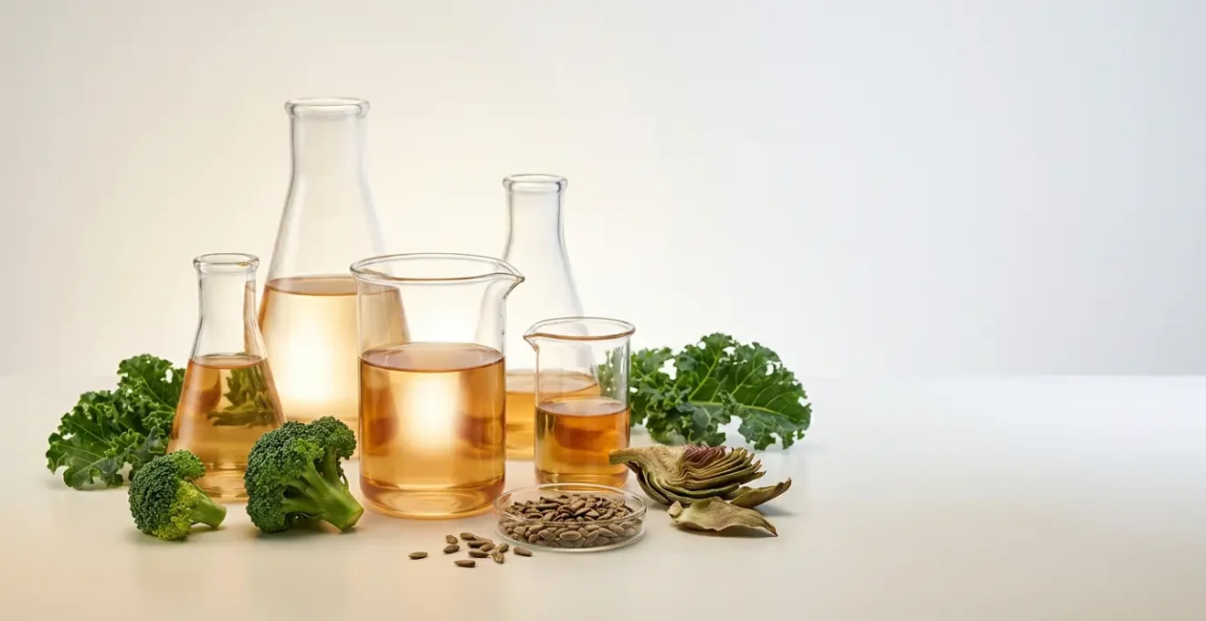 Concept visuel représentant la santé hépatique et la régénération du foie par une approche naturelle