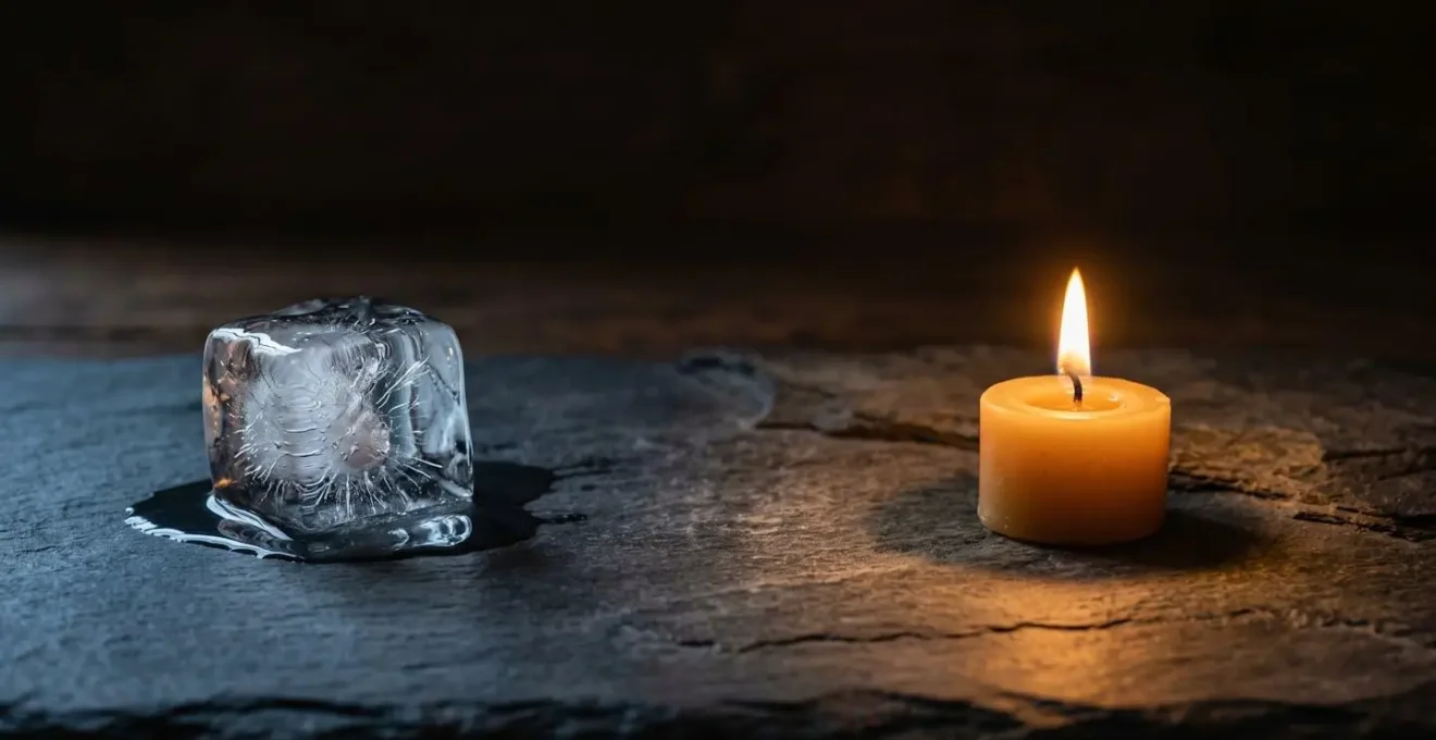 Métaphore visuelle de la transition énergétique du glucose vers les cétones